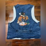 Vintage Wah Maker Denim Unisex Vest Blue Size M Photo 2