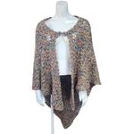 Hand Crafted Crocheted Multicolored Shawl Blue Photo 1