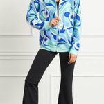 Hill House  The Allie Zip Up In Ocean Kaleidoscope Photo 1