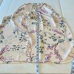 Carolina belle Montreal Womens Size Large Floral Sleeveless Blouse Tank Coastal Photo 4