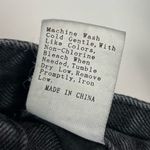 Grunge Size 26 High Waist Holes Distressed Raw Hem Goth Emo Jeans Punk Tapered Black Photo 5