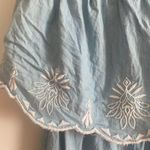 Jessica Simpson Chambray Embroidered Sleeveless Jumpsuit Photo 1