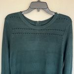 Eliza J Hunter Christmas Holiday Green Knit Sweater Dress Size XL Photo 3