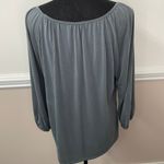 Green Envelope LA Green Envelope 3/4 Sleeve Tie Front Blouse Size Large Photo 4