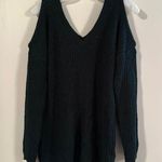 Ambiance Apparel  Cold Shoulder Cable Knit Sweater Photo 0
