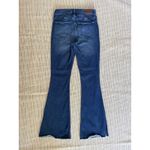 Hollister Womens High Rise Flare Jeans 5R Dark Wash Raw Hem Stretch Y2K Trendy Photo 1