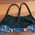 Lululemon Rise and Run Bra Mini Paint Storm Harbor Blue Multi / Black Photo 7