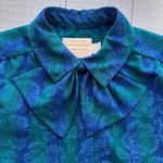 Pendleton Country Sophisticates Button Down Stripes and Floral Shirt Size 16 Blue Photo 10