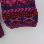 Columbia Women's Fleece Aztec Print Pullover Top Pink Purple Quarter Zip -Size S Photo 4