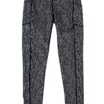 J. McLaughlin  women's medium Black white Zebra Print Leggings pockets Photo 0