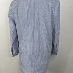 Modavanti Embroidered Floral Bird Nautical Striped Button Down Blouse Size L Photo 10