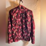 Eddie Bauer  Wine Pink Fleece Pullover Turtleneck LG loose fit Photo 5
