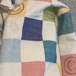 C&C California  Home Large Canvas Tote Colorful Smiley Faces NWT‎ Photo 9