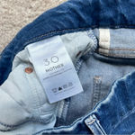 Mother High Waisted Looker Ankle Denim Hold Rush Baby Distressed Jeans Skinny Blue Size 30 Photo 5