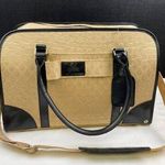 Joy Mangano Women's Tan/Black Carry on Bag/Small Luggage SKU 3747 Tan Photo 0