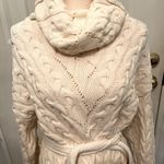 Free People EUC  cable knit cowl neck dress, sz L Photo 7