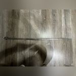 Calvin Klein Jeans  women’s‎ size medium silver green tint leather belt Photo 3