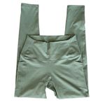 BuffBunny Women’s Luna High Waisted Sage Green Compression Leggings Size Small Photo 2