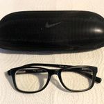 Nike 5509 010 Black White Square Eyeglasses Frames 48-17 130 Designer W/ Case Photo 0