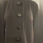 JM Collection Black ribbed suit jacket blazer  big buttons woman’s Large Photo 2