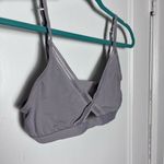 Anne Klein Light Gray Unlined Wireless Lightweight Stretch Bra Bralette Large Photo 1