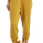 Free People NWT Fp Movement  Circle Back Tie Hem Cropped Jogger Pants burnt gold Photo 0