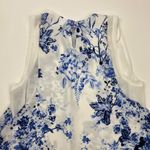 ZARA  Basic White Blue Floral Butterfly Dress Size XS Photo 7