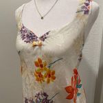 VTG 90s 80s Expressions Ivory White Floral Bathrobe Robe & Cami Mini Slip Dress Size M Photo 2