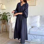 SheIn  Women's Navy Blue Maxi Dress Photo 1