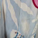 Key Lime Pie Dress Women S Blue Floral Fish Tank Midi Y2K Sequin Tropical Spring Photo 6