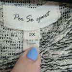 Per Se Sport Heathered Knit Top Women 2X Plus Casual Relaxed Stretchy Versatile Photo 1