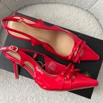 Shoedazzle NWT Shoe Dazzle Salsa Red Florentina Slingback Pump (USW8.5) Photo 0