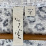 Yansi Fugel Tan & Brown Animal Leopard Print Knit Long Sleeve Cardigan Sweater S Photo 4