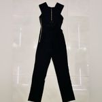 Roland Mouret Black Silk Crepe Jumpsuit Size 4 Photo 8