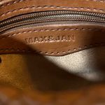 Anthropologie MAX & JAN Brown Woven Fringe Leather Crossbody Shoulder Bag - Brown Lined NWOT Photo 9