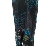 Chico's Floral Lined Skirt Side Zip A-Line Cotton SZ 2 Photo 3