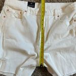 Gap NET New  Cheeky Midi High Rise Bermuda Shorts white distressed 12 31R pockets Photo 5