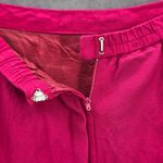 Donna Morgan  Pink Pencil Knee Length Linen Boho Vintage Whimsy Skirt M Medium 10 Photo 5