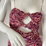 ZARA Purple Animal Print Mini Dress Photo 4