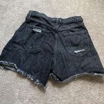 Arizona Jean Company Black Ripped Jean Shorts Photo 4