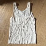 Brandy Melville John Galt Cream Ribbed Tank Top Photo 3