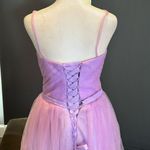 Women’s Tea Length Purple Prom Party Dress CorsetBack Sweetheart Neckline Size 4 Photo 6