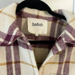 Ba&sh 893  Qetsia Overshirt Size 1 Color Cream Purple Photo 6