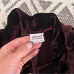 CP Shades  burgundy velvet Button down blouse‎ Photo 2