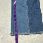 Wrangler Wrock High Rise Kick Flare Raw Hem two toned jeans NWT size 30/28 Blue Photo 11