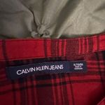 Calvin Klein Jeans Red and Black Plaid Skirt Size XL Photo 3