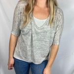 Bella heather grey mid sleeve top M Size M Photo 4
