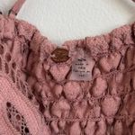 Free People Adella Dress Size Medium Blush Pink Flowy Lace Floral Dainty Photo 2