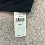 Aerie NWT  XO Ribbed Wide Strap Scoop Bikini Top Women's True Black Swim Size XXL Photo 6