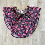 Womens Ric Rac Floral Blouse Top Photo 0